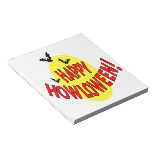 BATTEN "HAPPY HOWLOWEEN" NOTIZBLOCK (angewinkelt)
