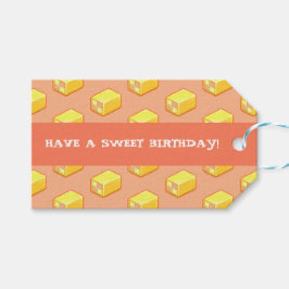 Battenberg Have A Sweet Birthday! Cake Pattern Geschenkanhänger