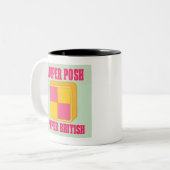 Battenberg Proper Posh Proper Britisch Zweifarbige Tasse (Vorderseite Links)