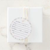 BATTENBURG LACE 2" Round Yarn Tags Geschenkanhänger (Beispiel)