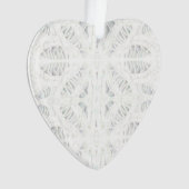 BATTENBURG LACE Acrylic Heart Ornament (Vorderseite)