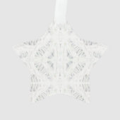 BATTENBURG LACE Acrylic Star Ornament (Rückseite)