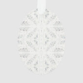 BATTENBURG LACE Akronylic Oval Ornament (Rückseite)