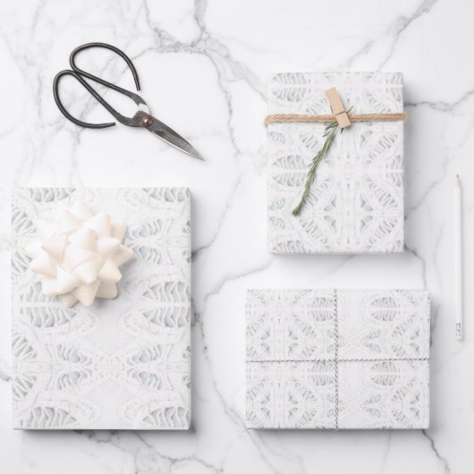BATTENBURG LACE Flachpapier Geschenkpapier Set (Vorderseite)