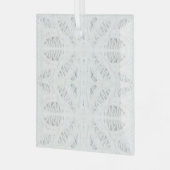BATTENBURG LACE Glass Square Ornament Aus Glas (Vorderseite links)