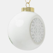 BATTENBURG LACE Keramik Ball Ornament (Links)