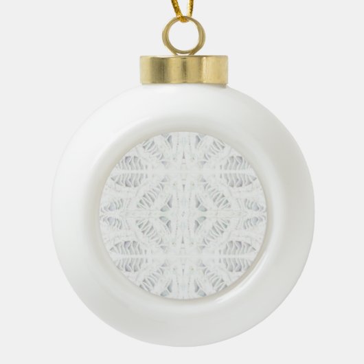 BATTENBURG LACE Keramik Ball Ornament (Vorderseite)