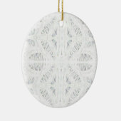 BATTENBURG LACE Keramik Circle Ornament (Rechts)