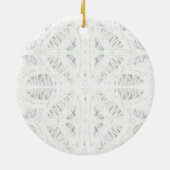 BATTENBURG LACE Keramik Circle Ornament (Hinten)