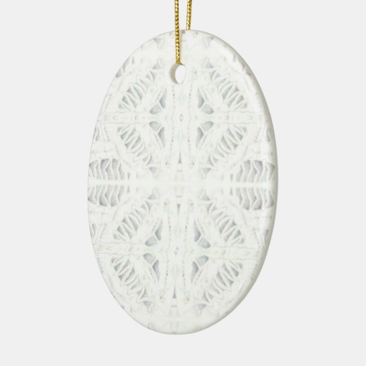 BATTENBURG LACE Keramik Oval Jazz Keramik Ornament (Links)