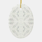 BATTENBURG LACE Keramik Oval Jazz Keramik Ornament (Vorne)