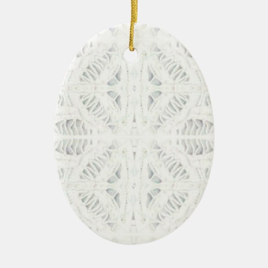 BATTENBURG LACE Keramik Oval Jazz Keramik Ornament (Vorne)