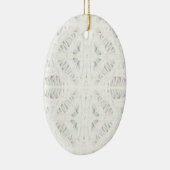 BATTENBURG LACE Keramik Oval Jazz Ornament (Rechts)