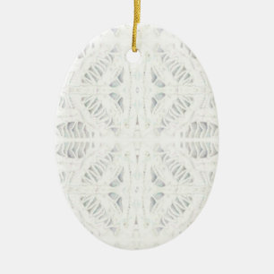 BATTENBURG LACE Keramik Oval Jazz Ornament