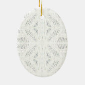 BATTENBURG LACE Keramik Oval Jazz Ornament (Hinten)