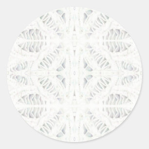 BATTENBURG LACE Large Round Stickers