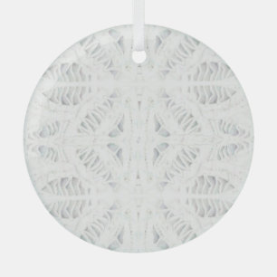 BATTENBURG SPITZE Glas-Kreisschmuck Ornament Aus Glas