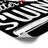 Batter Swing Baseball Herz Mama Niedlich Frauen Mo Poster (Ecke)