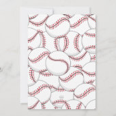 Batter Up Baseball Geburtstag Einladung (Rückseite)