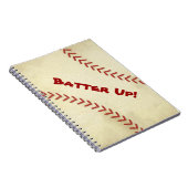 Batter Up Baseball Spiral Notebook Notizblock (Rechte Seite)