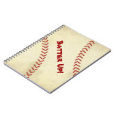 Batter Up Baseball Spiral Notebook Notizblock (Linke Seite)