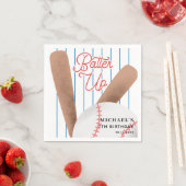 Batter Up Baseball Theme Geburtstagsparty Serviette (Beispiel)