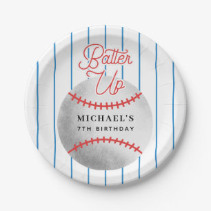 Batter Up Boys Baseball Thema Geburtstagsparty Pappteller