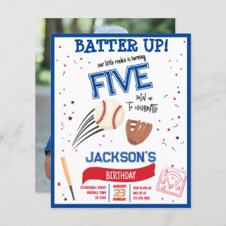 Batter Up Rookie Baseball Budget Foto Geburtstag