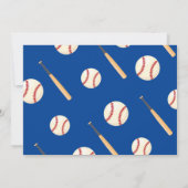 Batter Up Rookie Niedlich Baseball Foto 1. Geburts Einladung (Rückseite)