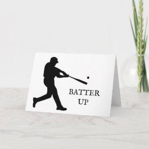 *BATTER UP & SCORE A RUN** ES IST IHR GEBURTSTAG KARTE