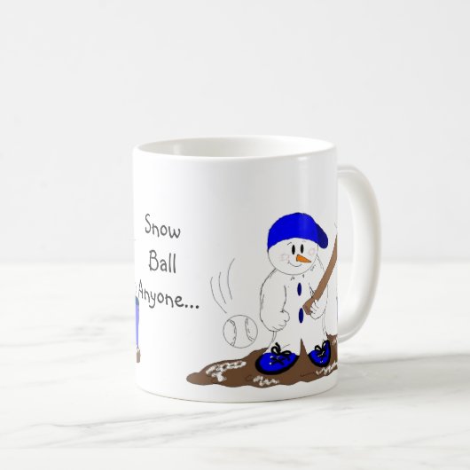 Batter Up Snowman Kaffeetasse (VorderseiteRechts)