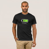 Batterie-Aufladungs-Ikonen-T - Shirt (Vorne ganz)