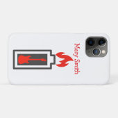 Batterie, Gitarre und Flamme Case-Mate iPhone Hülle (Rückseite (Horizontal))