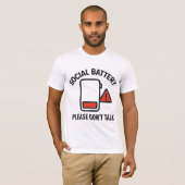 Batterie kritisch T-Shirt (Vorne ganz)