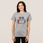 Batterie leer – Mama Tri-Blend Shirt (Vorderseite voll)