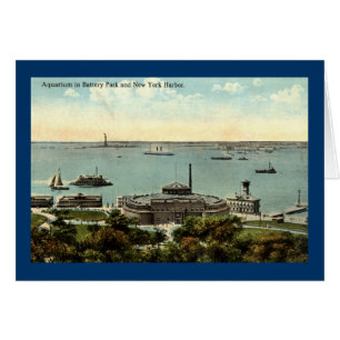 Batterie-Park-Aquarium NY 1920 Vintag