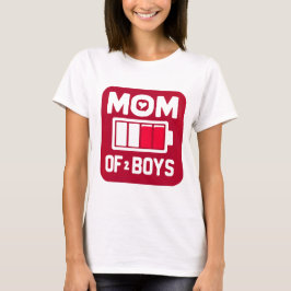 Batterieabsaugung Mama des Lebens von Jungen Funny T-Shirt