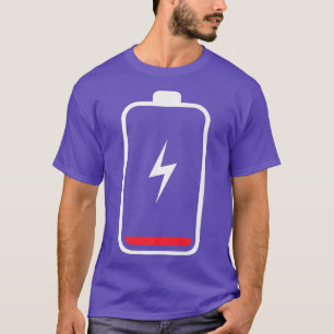 Batteriearmut Halloween Kostüm Matching Paare Jung T-Shirt
