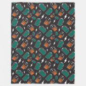 Batterieaufladung Fleecedecke (Vorderseite)