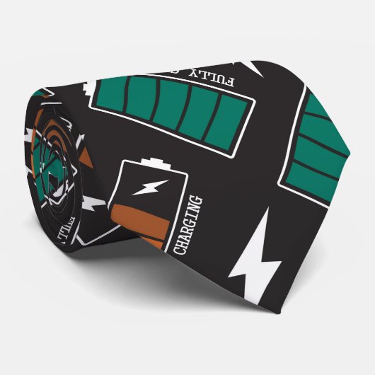 Batterieaufladung Krawatte (Gerollt)