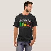 Batteriedauer eines Militärmannes T-Shirt (Vorne ganz)