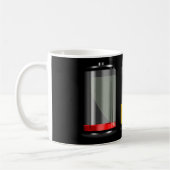 Batteriehöhe für den Akkutag Kaffeetasse (Links)