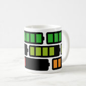 Batterieladung Red Green Coffee Coffein Tasse (VorderseiteRechts)