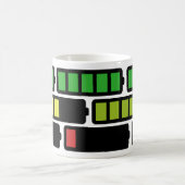 Batterieladung Red Green Coffee Coffein Tasse (Mittel)