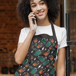 Batterieladung Schürze