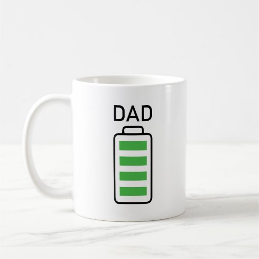 Batterieladung Tasse für vollen Vater - Geschenk f (Links)