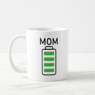 Batterieladung Vollstumme Tasse Geschenk für Mamma