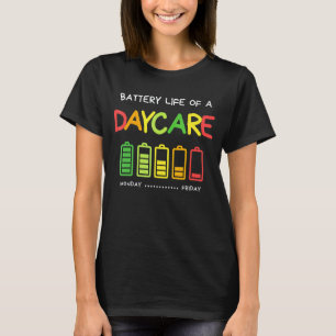 Batterielebensdauer einer Würdigung für Erzieher i T-Shirt