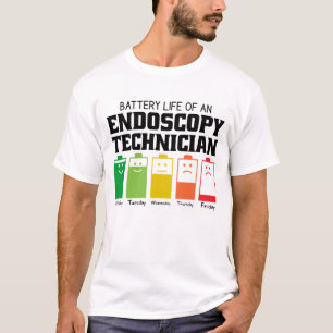 Batterielebensdauer eines Endoskopie-Technikers T-Shirt