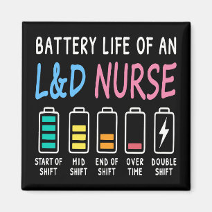 Batterielebensdauer eines L&D-Krankenschwester-Hum Magnet